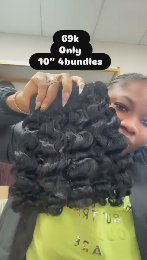 Order A8 10” raw India curls